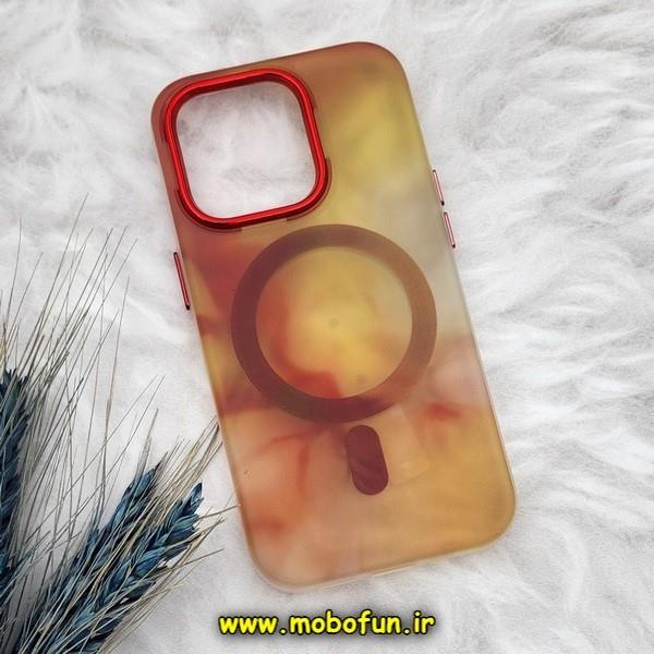قاب گوشی iPhone 14 Pro آیفون طرح متال آبرنگی مگ سیف اورجینال Creative Case کد 151